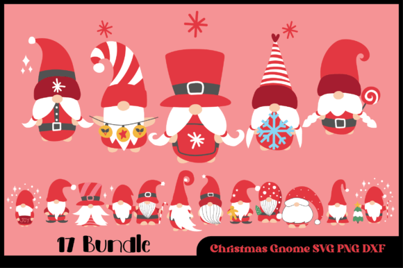 16 Bundle Gnome MerryChristmas Graphics