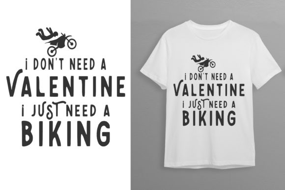 Bike Lover Valentine T-Shirt Design
