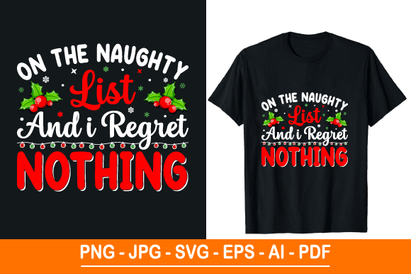 Christmas T Shirt Design Graphics for Print Templates