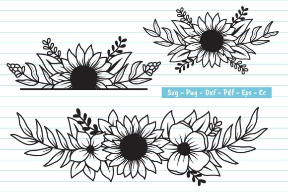 Floral Graphics for Print Templates