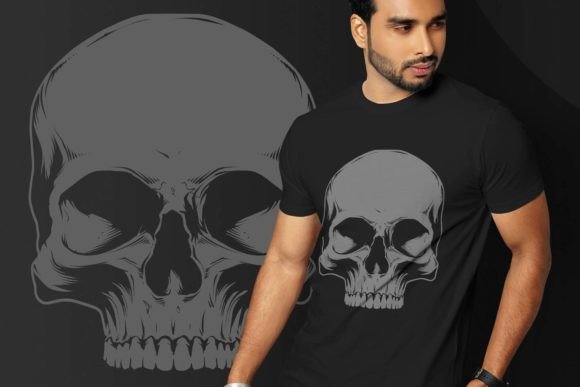 Halloween Skull T-Shirt Design
