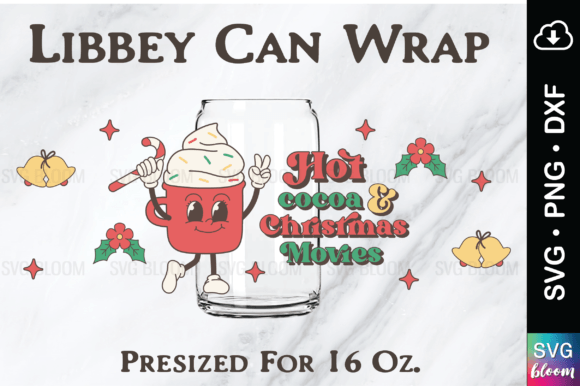 Hot Cocoa and Christmas Movies Libbey Graphics