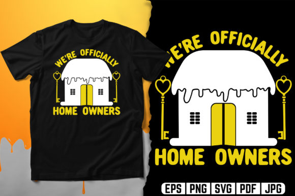 We’re Officially Homeowners Graphics for Print Templates