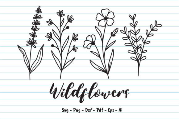 Wildflower Svg for Shirt: A Graphic Design Asset for Print Templates